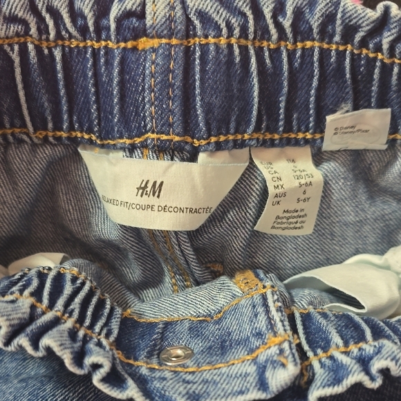 H&M Kids Blue Jeans with Minnie Mouse Design - Picture 2 of 6